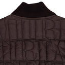 Brown Quilted Down Bomber