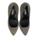 GRAY LUXE KID SUEDE HEELS
