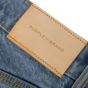 Light Indigo Coated Flare Jeans