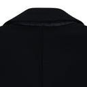 Black Kagul Single Breasted Coat Black