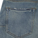 Mid Indigo Vintage Knee Blowout Skinny Jeans