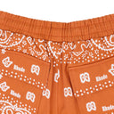 Orange Paisley Shorts