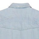 Light Indigo Oversized Western Shirt