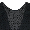 Black Mesh High Cut Bodysuit