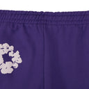 Purple Cotton Wreath Sweatpants
