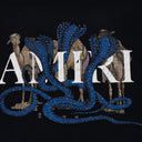 Blue Amiri Glitter Snake Vintage Tee