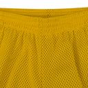 Yellow Denim U Mesh Shorts
