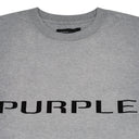 Heather Grey Textured Wordmark T-shirt