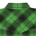 Green Plaid Western Shirt