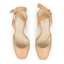 PEACH POUSSIN SMOOTH KID HEELS