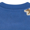 Blue Bandana Knit Sweater