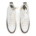 White Monogram Stellar High-Top Sneakers