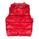 Red Nylon Puffer Vest