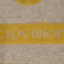 Yellow / Gray Striped Logo Knit Sweater
