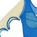 Blue Scalloped No Time Left Top
