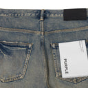 Light Indigo Duplo Tinted Blowout Wide Leg Jeans