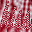 Red KMG Gingham Button-Up