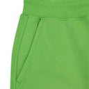 Fluorescent Green French Terry Glitch Sweatshorts