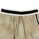 Gold Tie Dye Mesh Basketball Shorts