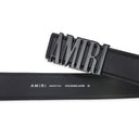 Black 4cm Amiri Logo Belt