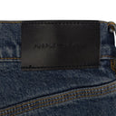 Mid Indigo Vintage Heavy Patch Repair Skinny Jeans