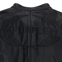 Black Leather Zip Moto Jacket