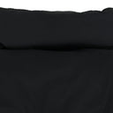 BLACK WATERPROOF RUCHED DOWN PUFFER JACKET