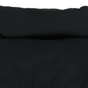 BLACK WATERPROOF RUCHED DOWN PUFFER JACKET