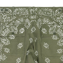 Green Bleached Bandana Field Cargo Pants