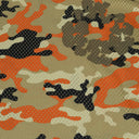 Brown Camo Camo Cotton Wreath Mesh Football Top