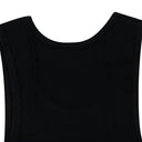 Black Embroidered Logo Tank Top