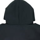 BLACK LONG DRAWSTRING HOODIE