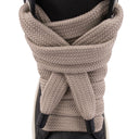 Black Leather Jumbolace Sneaker