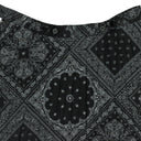 Black Bandana Pleated Skirt