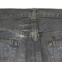 Gray Destroyed Denim Jeans Dark Gull