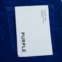 Blue Velours Flocked Skinny Jeans