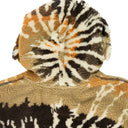 Brown / Orange Tie Dye Polar Fleece Hoodie