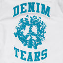 White Denim University Zip Hoodie