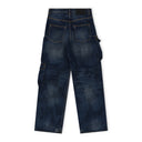 Dark Indigo Triple Pocket Cargo Jeans