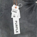 Black P05 Sand Wash Shine Faded Skinny Jeans