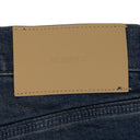 Mid Indigo Alloy Distressed Flared Jeans