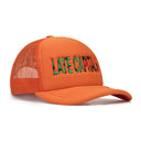 Orange Late Capitalism Trucker Hat