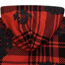 Red Plaid Wreath Zip Hoodie
