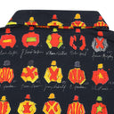 Black Watercolor Jockey Button Up