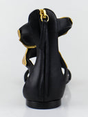 ROLL JETI LEATHER BLACK SANDALS & FLIP-FLOPS
