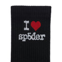 Black I Love Sp5der Socks