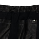 Black Leather Cargo Pants