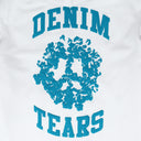 White Denim University Zip Hoodie