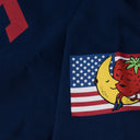 Navy Quarter Zip Knit Sweater
