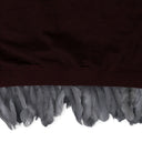 Burgundy New Mexico Feather Trim Hoodie